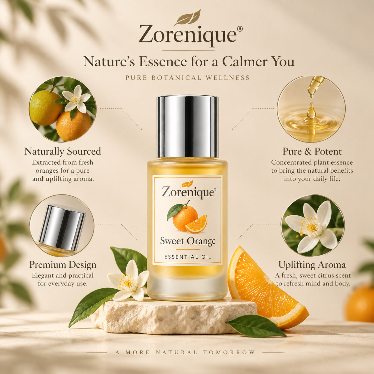 The Zorenique Sweet Orange Essential Oil
