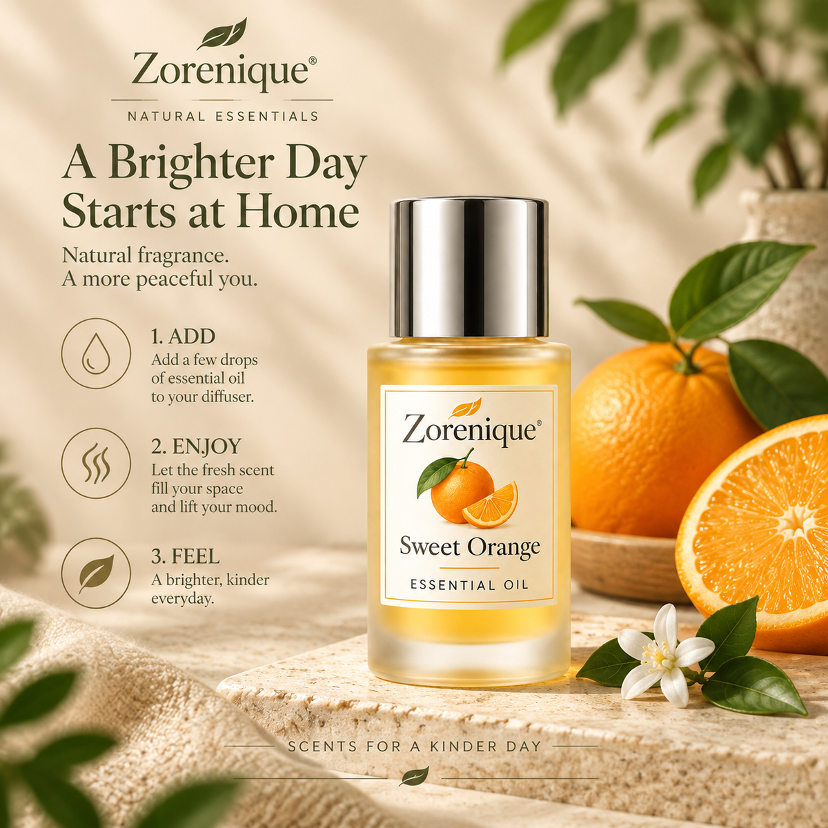 The Zorenique Sweet Orange Essential Oil