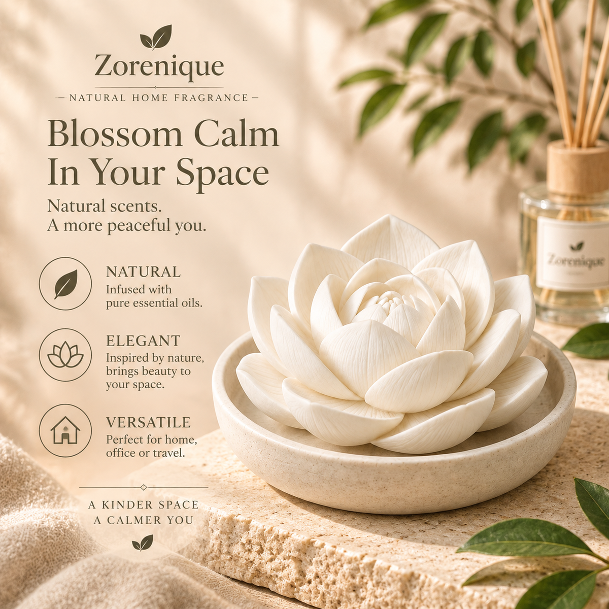 The Zorenique Lotus Aroma Stone