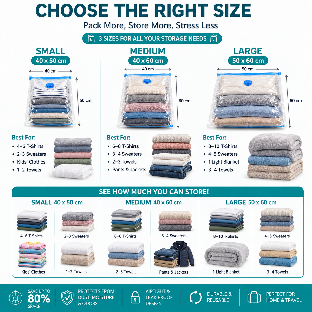 🏆【Back to School】Dlomyro Cordless Vacuum Storage Bag Set — Optional Rechargeable Electric Air Pump