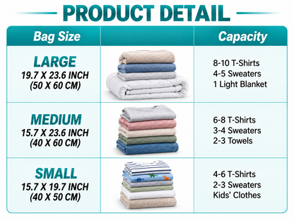 🏆【Back to School】Dlomyro Cordless Vacuum Storage Bag Set — Optional Rechargeable Electric Air Pump