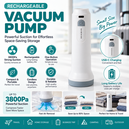 🏆【Back to School】Dlomyro Cordless Vacuum Storage Bag Set — Optional Rechargeable Electric Air Pump