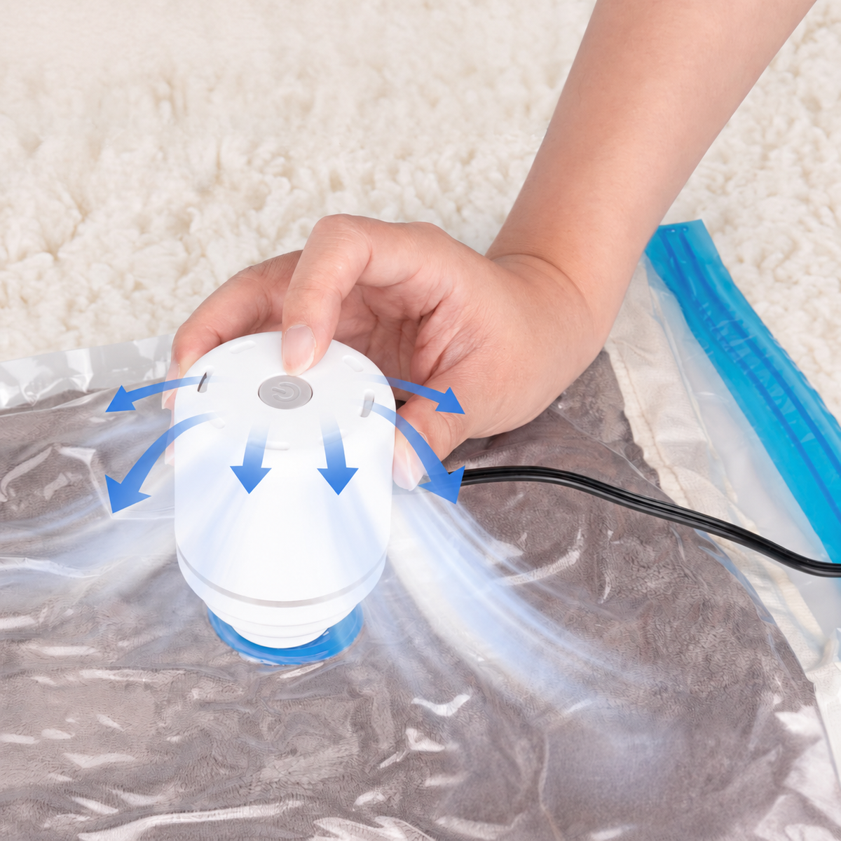 🏆【Back to School】Dlomyro Cordless Vacuum Storage Bag Set — Optional Rechargeable Electric Air Pump