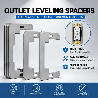 Outlet Leveling Spacers – Fix Recessed & Loose Outlets in Minutes-💫Last Day 50% OFF🔥