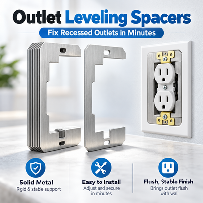 Outlet Leveling Spacers – Fix Recessed & Loose Outlets in Minutes-💫Last Day 50% OFF🔥