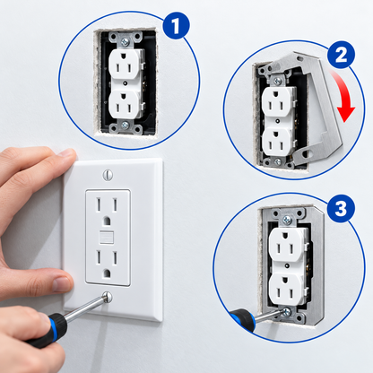 Outlet Leveling Spacers – Fix Recessed & Loose Outlets in Minutes-💫Last Day 50% OFF🔥