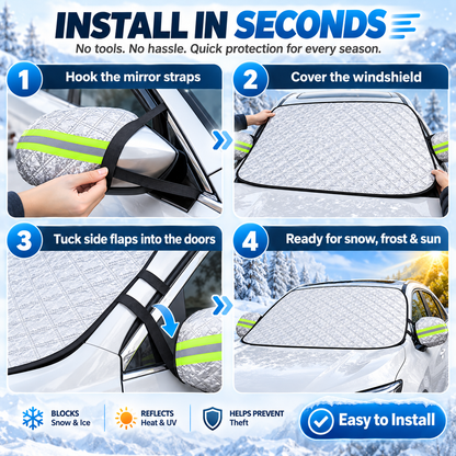 ❄️Universal Premium Windshield   Snow Cover Sunshade